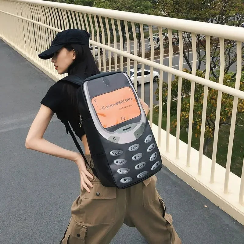 Unisex Street Style Splashproof Nylon Backpack