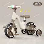 Kids' Multifunctional Tricycle Balance Bike with Music and Lights