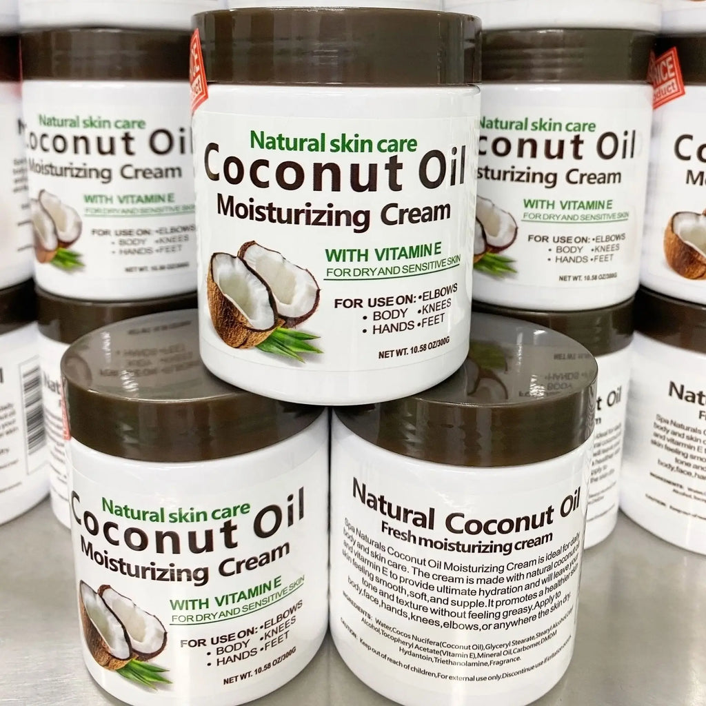 Unisex Organic Coconut Oil Repair & Hydrating Moisturizing Cream 10.6 oz