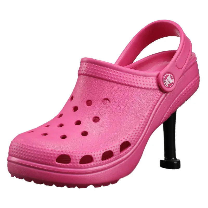 Women's High Heel Platform Clog Slippers