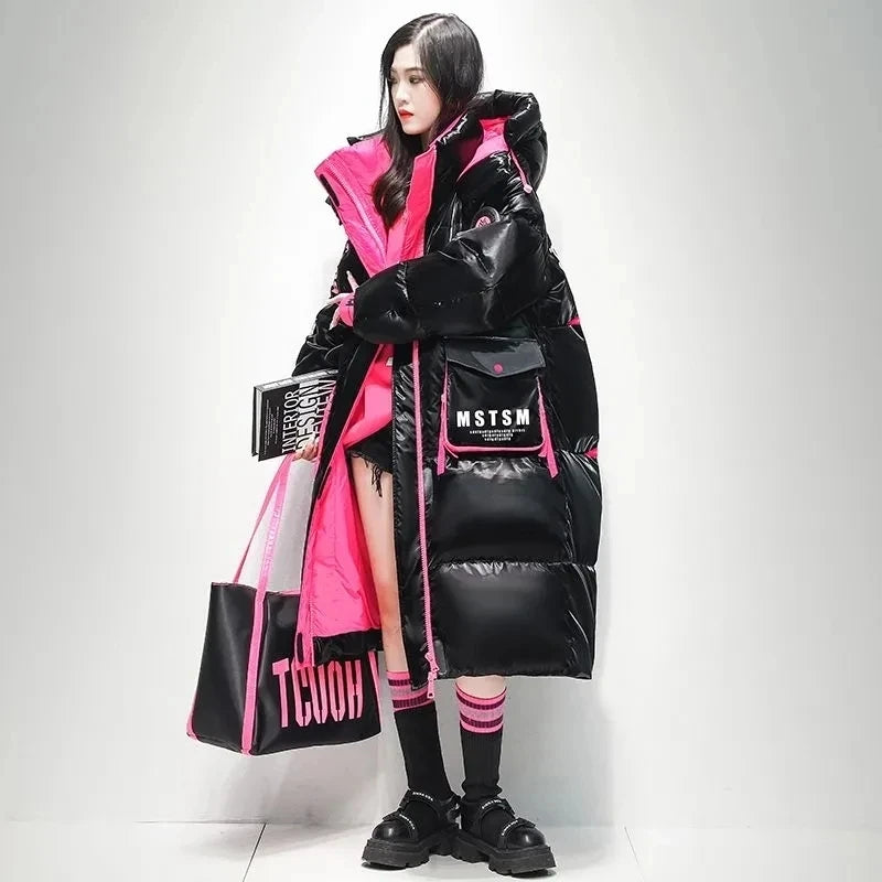 Women's Thick Warm Hooded Down Parka Coat