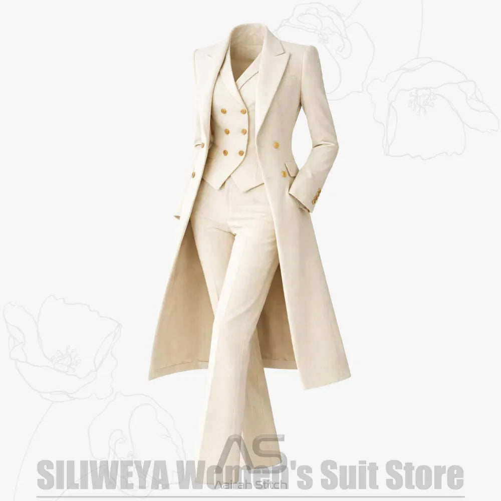 Women's Tailored Two-Piece Blazer and Pants Suit
