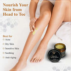 Unisex Organic Grass-Fed Beef Tallow Honey Moisturizing Balm 2.0 oz