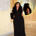 Women's Solid Halter Top Wide Leg Pants Set