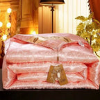 Mulberry Silk Jacquard Duvet Cover and Satin Bedding Set