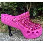 Women's Snake Shaped Rhinestone Pointed Toe High Heel Sandals