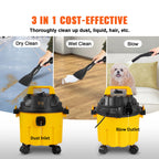 Portable Wet and Dry Shop Vacuum Cleaner with Blower Function 800W VV-GSXCQ-10L