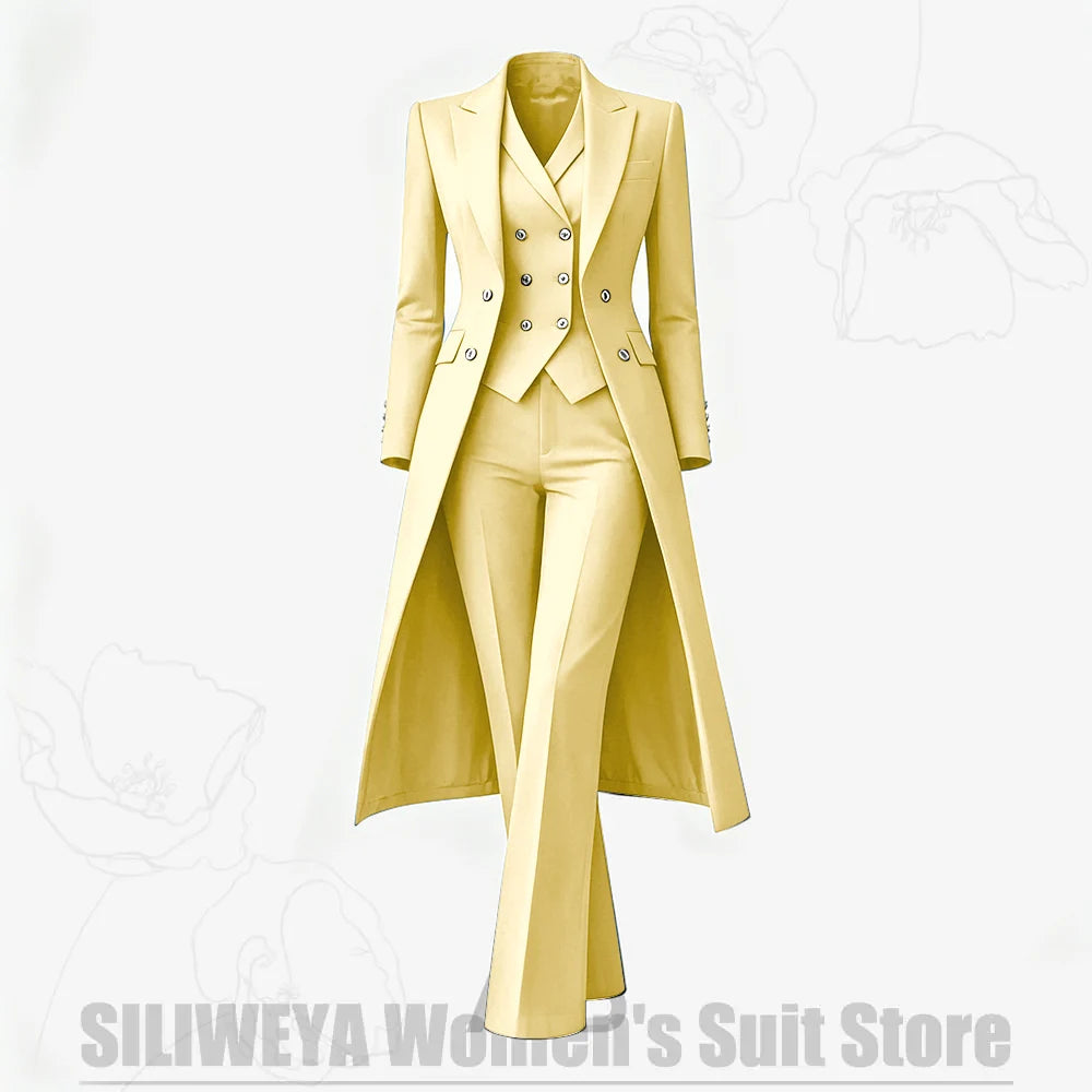Women's Tailored Two-Piece Blazer and Pants Suit