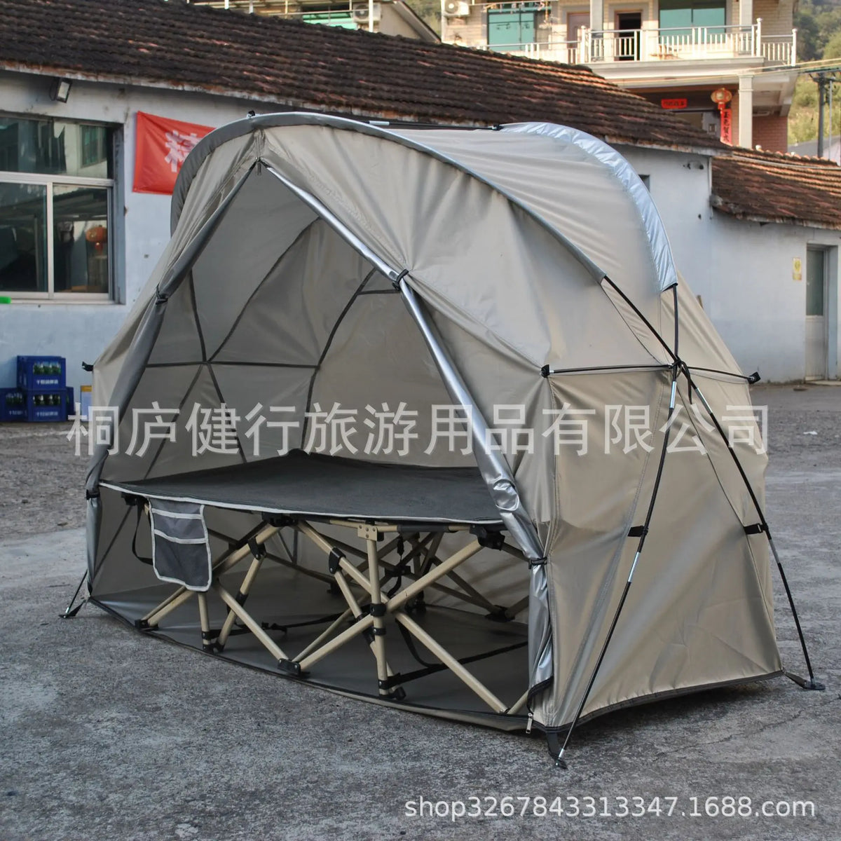 Waterproof Silver-Coated Single Person Camping Storage Tent