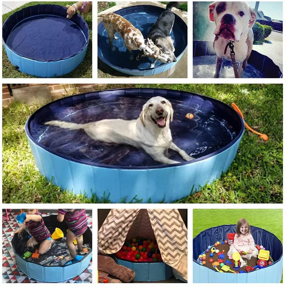 Portable Dog Swimming Pool or Pool Cover Scratch-Resistant PU Grooming Tub