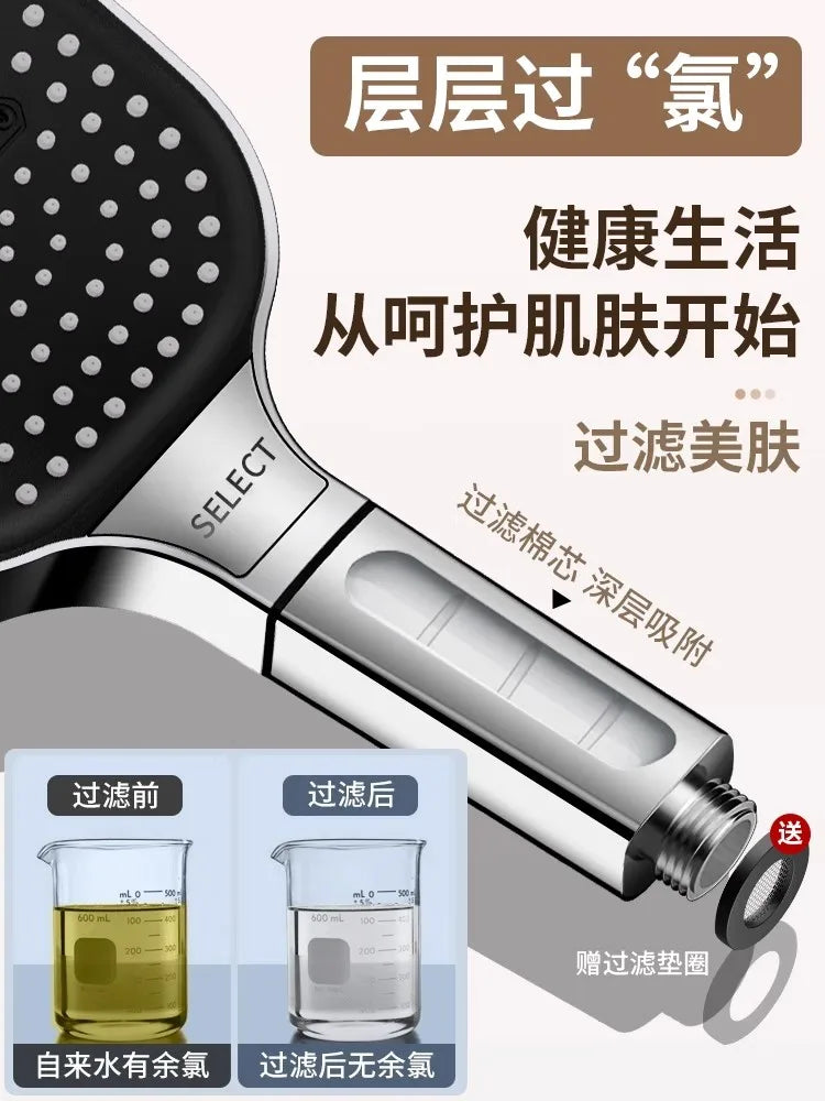 High Pressure Handheld Massage Shower Head with 3 Spray Modes
