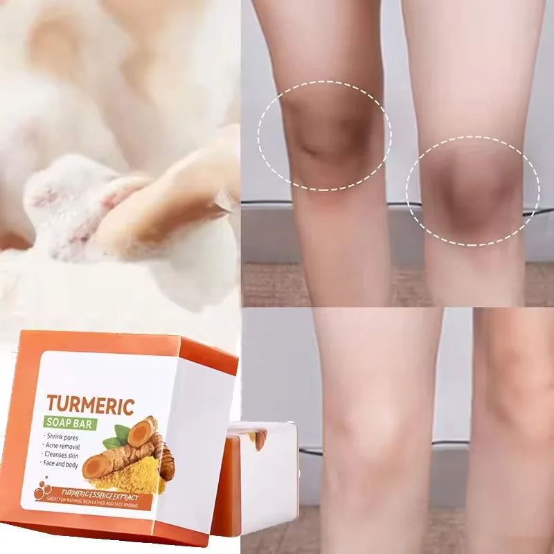 Unisex Natural Turmeric Brightening Cleansing Soap Bar