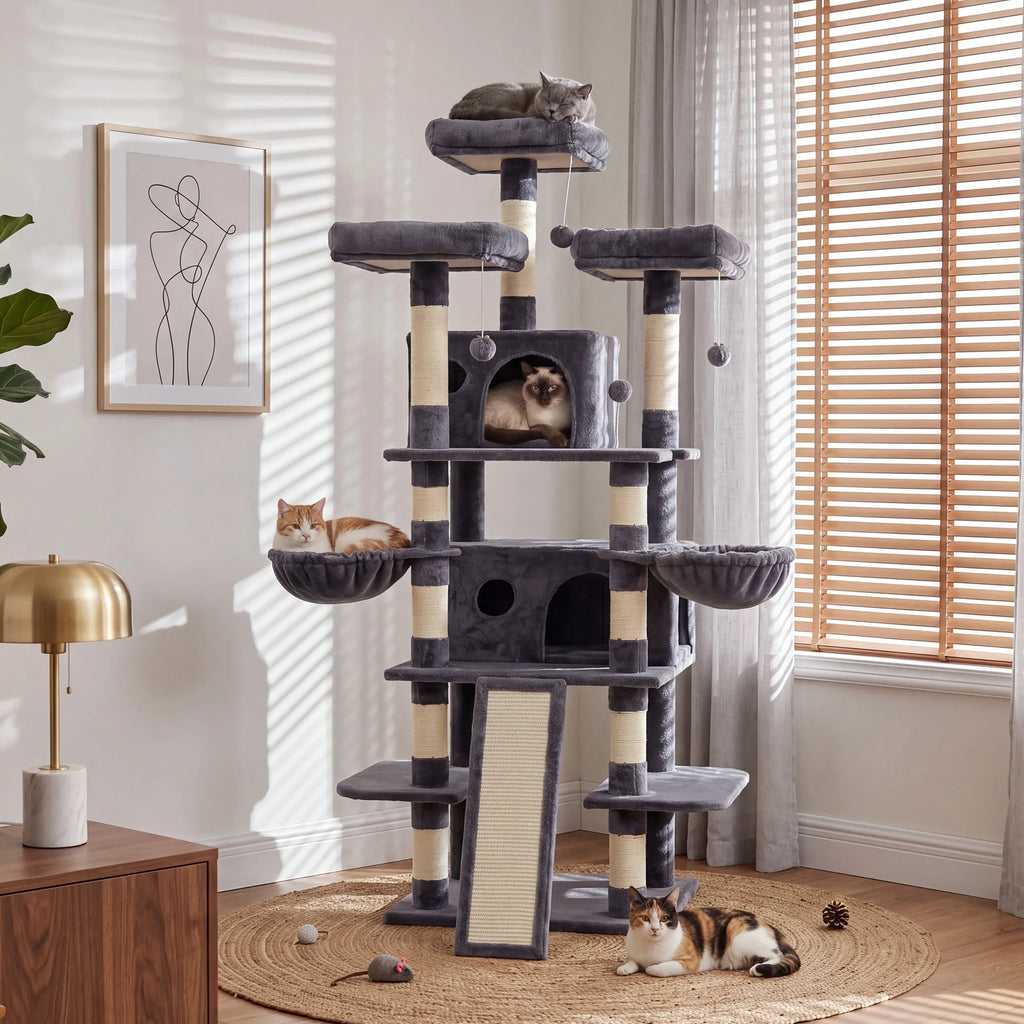 68-Inch Multi Level Indoor Cat Tree Tower