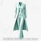 Women's Tailored Two-Piece Blazer and Pants Suit