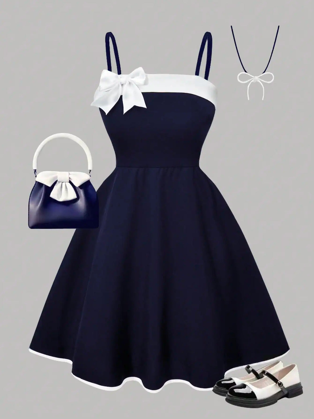 Girls' Bow Summer Dress B1180
