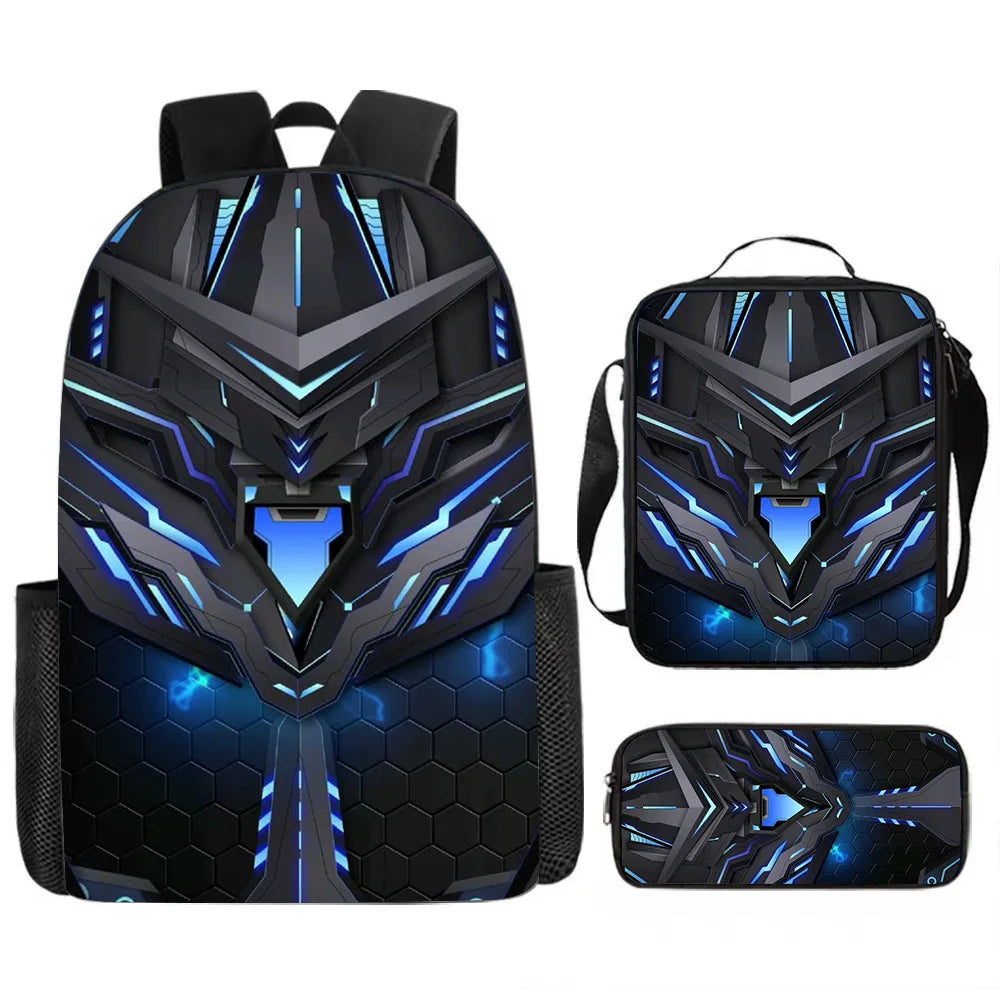 Kids' Fashion Oxford 3D Print School Backpack Set