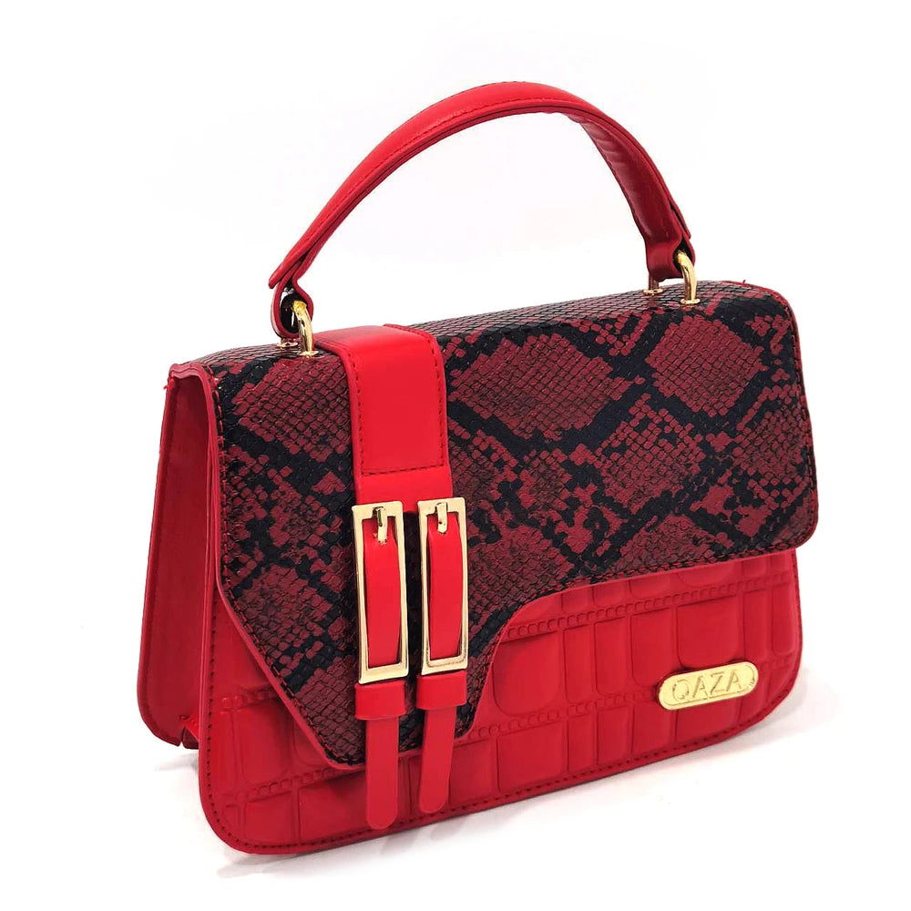 Women's Rhinestone Round Toe Thin Heels and Handbag Set