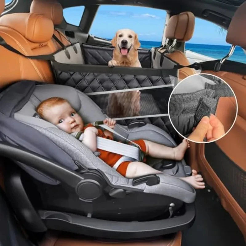 Waterproof Back Seat Extender Pet Car Hammock