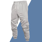 Men's Casual Solid Color Ankle Tied Jogging Pants Set