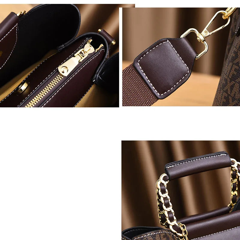 Women's Fashion PU Leather Small Square Shoulder Bag