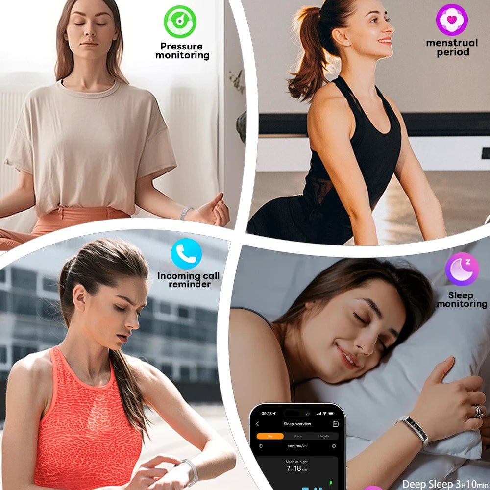 Waterproof Fitness Tracker Smart Band and Health Monitor Smartwatch