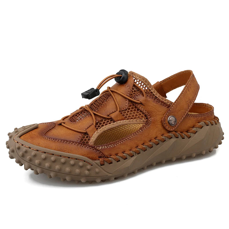 Men's Casual Mesh Outdoor Sandals Lightweight Non-Slip Beach Wading Shoes