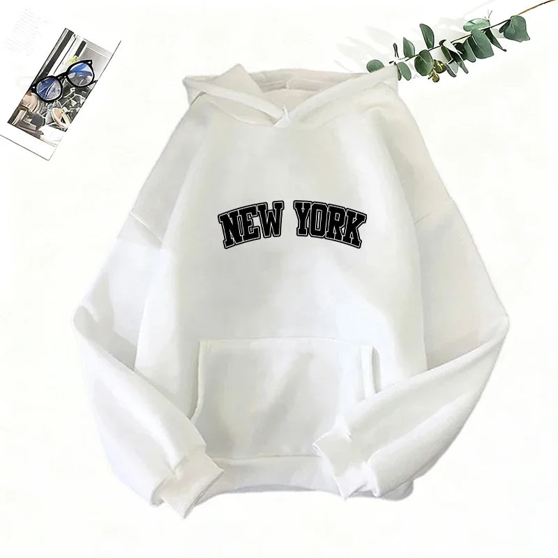 Women's Printed Hoodie Sweatshirt Jogger Pants Set