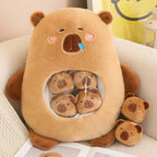 Capybara Plush Pillow with Six Balls Design for Kids
