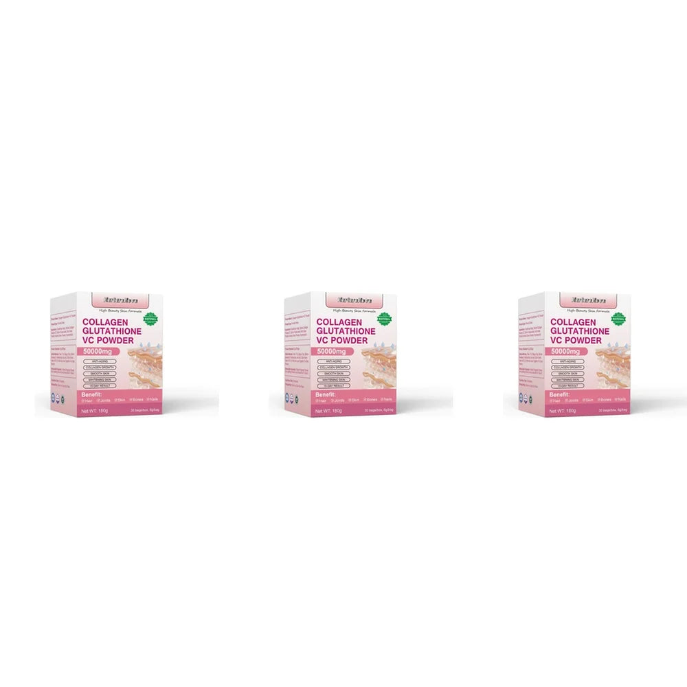 Marine Collagen Peptides Glutathione Vitamin C Powder 30 Sachets 6.3 oz