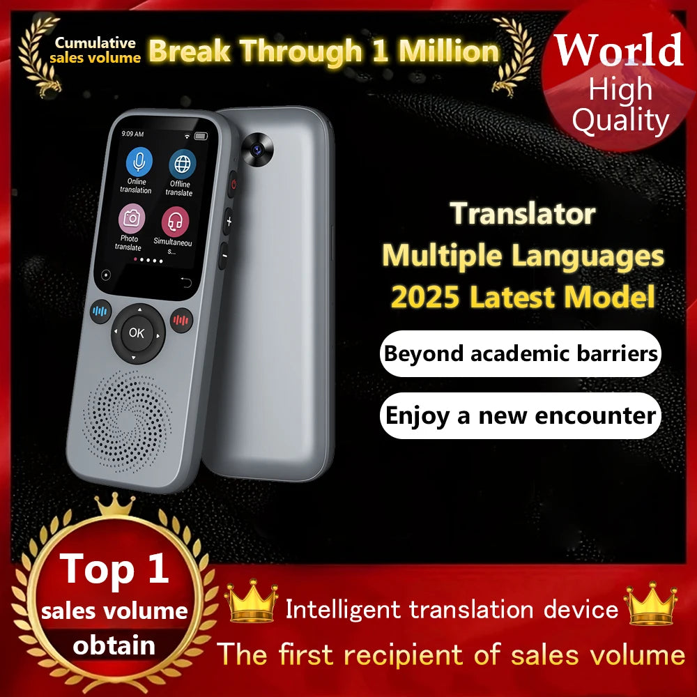 Portable AI Voice Real-Time Language Translator Device S20