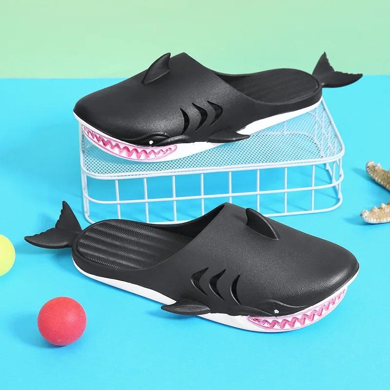 Men's Shark Cartoon Slides Non-Slip Beach Sandals