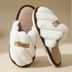 Winter Warm Plush Women's Slippers Soft Flat Indoor Bedroom Shoes