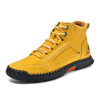 Men's Fashion Split Leather Handmade Casual Ankle Boots 2317-1