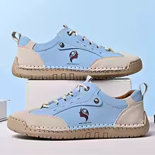 Women's Handmade Leather Casual Shoes British Style Retro Sneakers