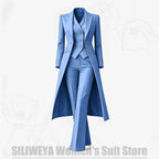 Women's Tailored Two-Piece Blazer and Pants Suit