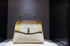 Women's Crocodile Pattern Cowhide Leather Shoulder Crossbody Bag