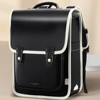 Kids' Fashion PU Leather Waterproof School Backpack