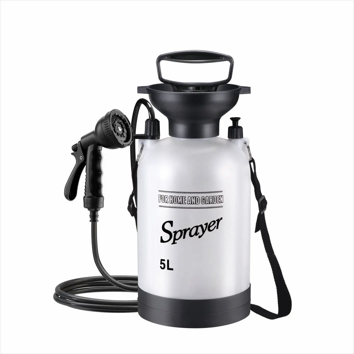 Portable Manual Camping Shower with 9.8-ft Hose