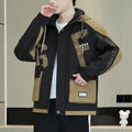 Men's Casual Hooded Windbreaker Cargo Jacket