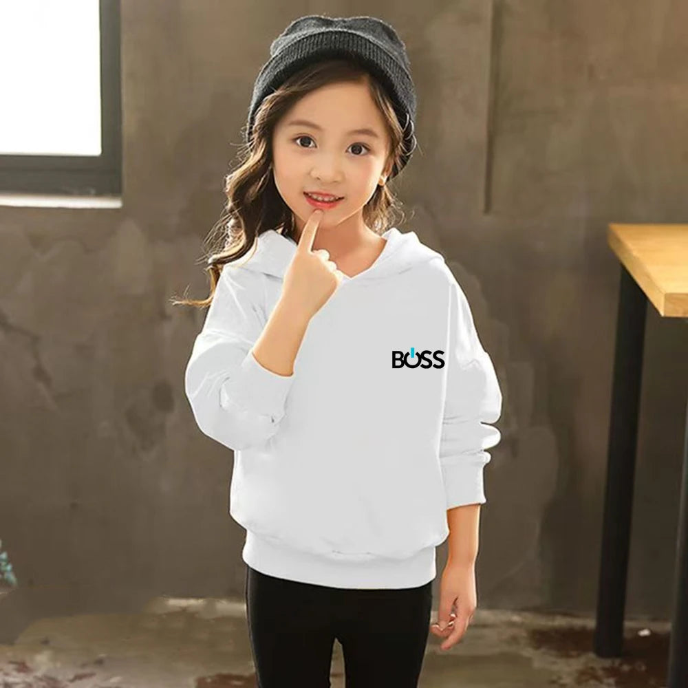 Kids' Printed Hoodie Pants Two-Piece Set