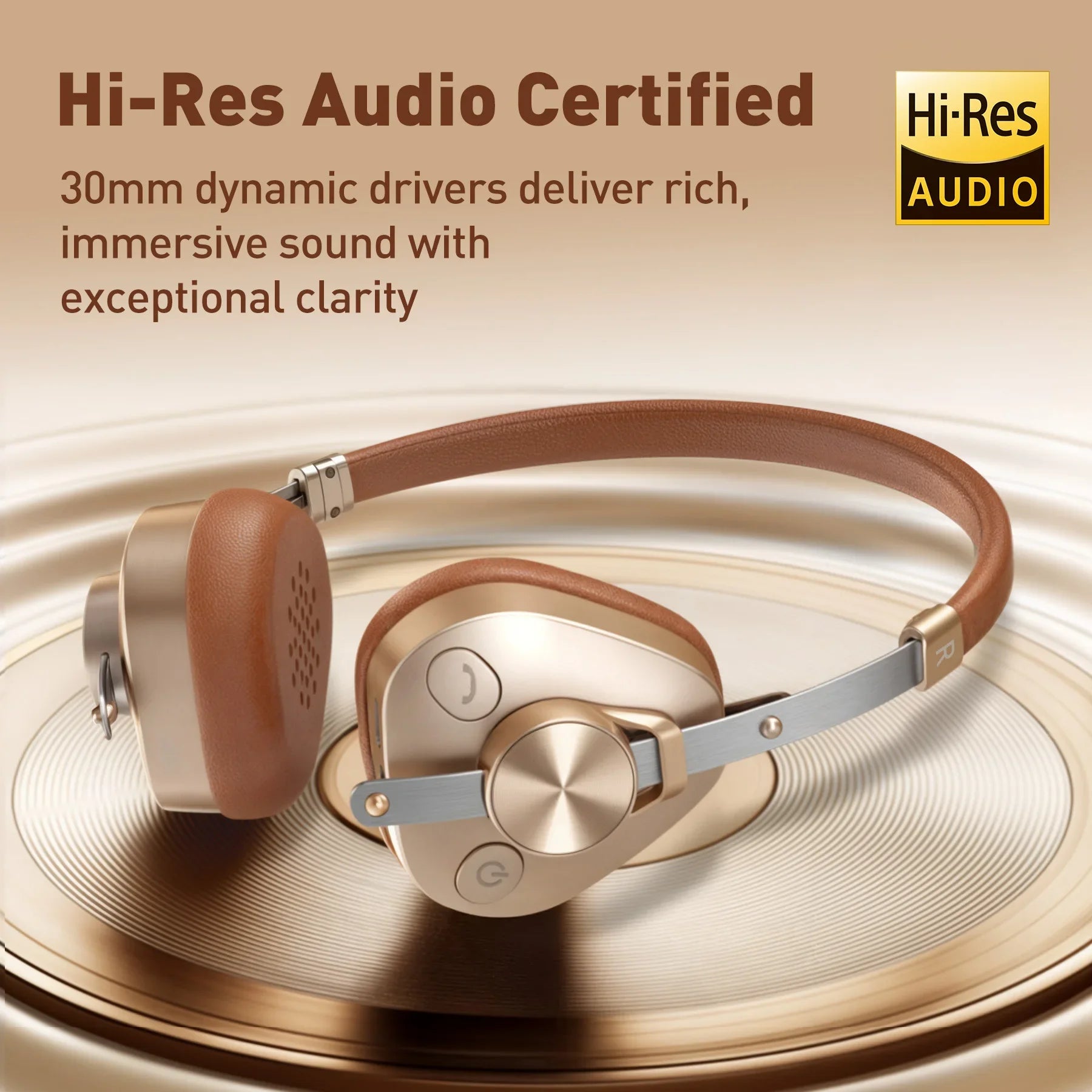 Retro Wireless Bluetooth 5.4 On Ear Headphones with Microphone F4