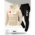 Men's Casual Hoodie and Sweatpants Two Piece Tracksuit Set