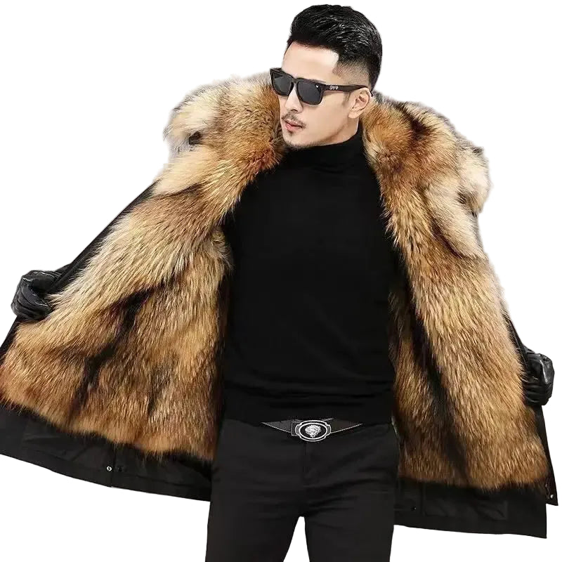 Men's Thick Warm Hooded Winter Parka Coat