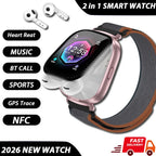 Two-in-One Smartwatch with Built-In Wireless TWS Earbuds D22