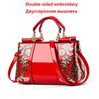 Women's Shiny Patent Leather Shoulder Messenger Bag