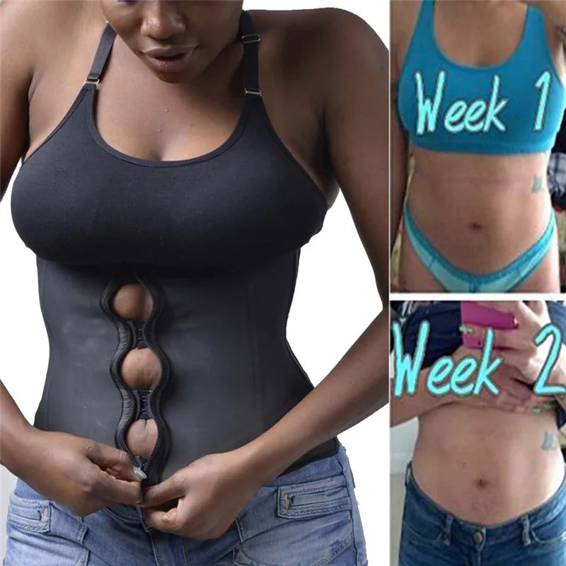 Latex Waist Trainer 25 Steel Bones Shapewear Tummy Control Belt