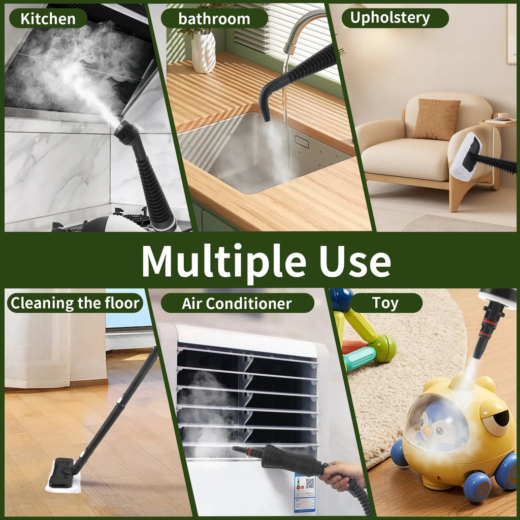 Multifunctional Handheld 2-in-1 High-Temperature Steam Cleaner 1200W