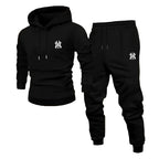 Men's Casual Hoodie and Sweatpants Two Piece Tracksuit Set
