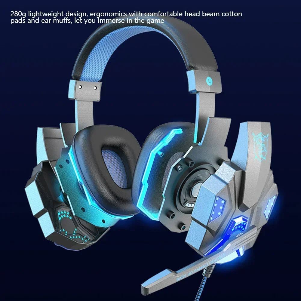 Stereo Wired Gaming Headset for PC and PS5 Over-Ear Headphones