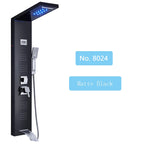 LED Rainfall Shower Panel Tower System with Massage Jets